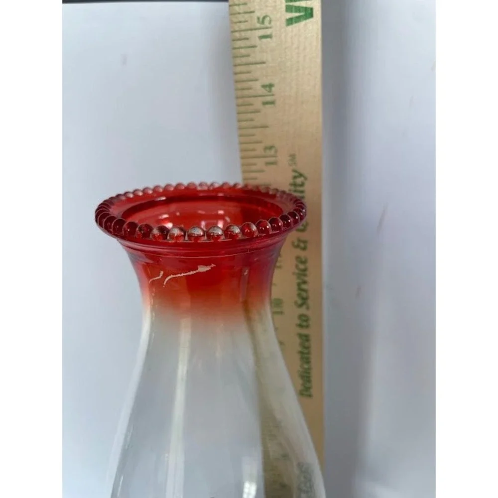 Vintage Glass Oil Lamp with Clear Chimney - Antique Kerosene Lantern Home Decor